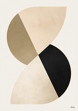 Japandi Abstract Balance No. 04 – Luxury Minimal Geometric Wall Art