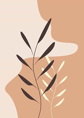 Abstract Botanical Illustration