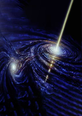 Interacting Galaxies with Jet