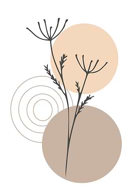 Minimalist Floral Abstract Art