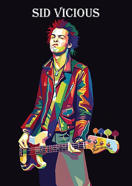 Sid Vicious Pop Art Portrait
