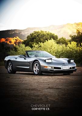 Chevrolet Corvette C5 Convertible Poster