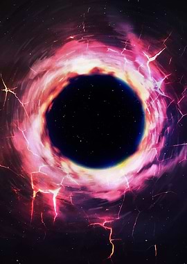 Black Hole with Cosmic Nebula
