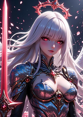 Anime Angel Warrior with Sword