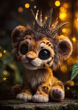 Small Fluffy Lion Cub Crown