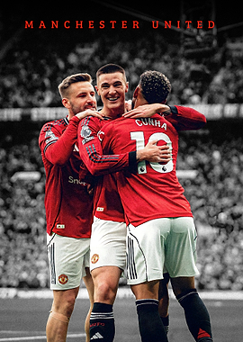Manchester United Players Celebrating