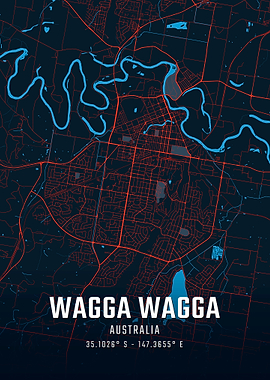 Wagga Wagga City Map