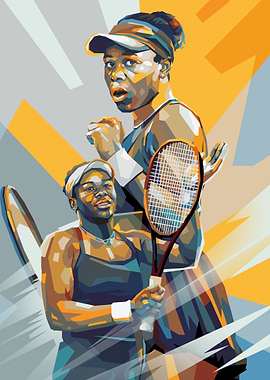 illustration of tennis player Victoria Mboko