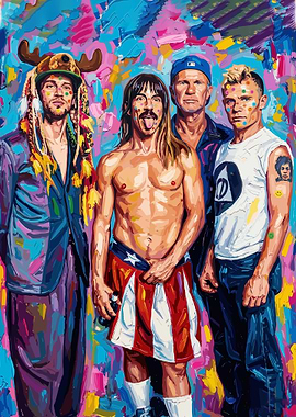 Red Hot Chili Peppers Portrait