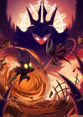 Hollow Knight Characters in Battle