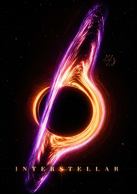 Interstellar Black Hole Poster