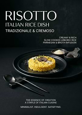 Gourmet Risotto Dish poster