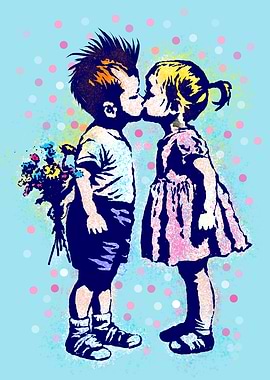 Tender kiss | Street Art