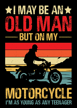 Old Man on Motorcycle
