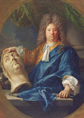 Portrait of a Man with a Sculpture Head