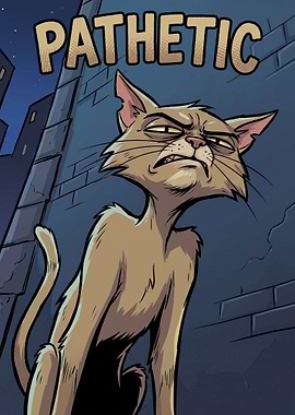 Pathetic Cat in Alley