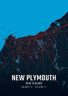 New Plymouth City Map