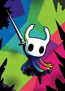 The Knight Hallownest Pop Art Edition