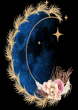 Celestial Crescent Moon Floral Arrangement