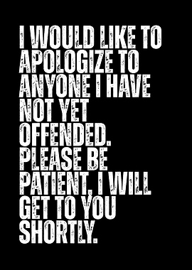 Funny Apology Text Art
