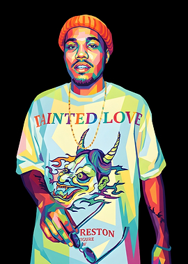 Anderson Paak Colorful Portrait