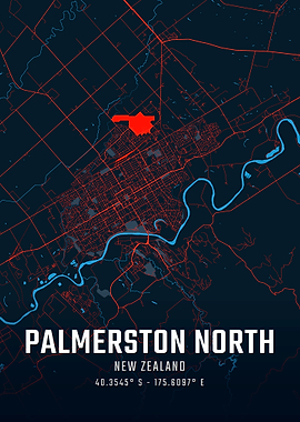 Palmerston North City Map