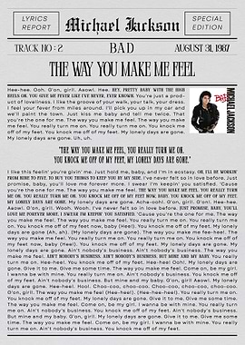 Michael Jackson 'The Way You Make Me Feel'