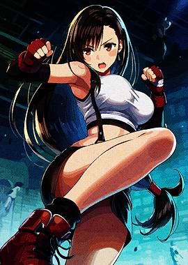 Tifa Lockhart in action pose