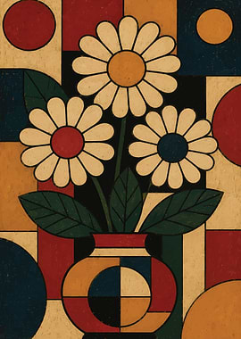Geometric Floral Arrangement
