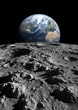 Earth seen from the Moon