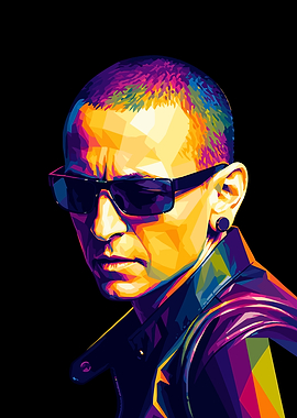 Chester Bennington Pop Art Portrait