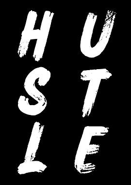 Hustle Text Art
