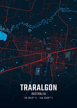 Traralgon City Map