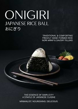 Onigiri Japanese Rice Ball poster