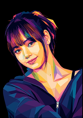 Pop Art Portrait of Lisa