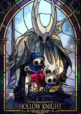 Hollow Knight Stained Glass Art