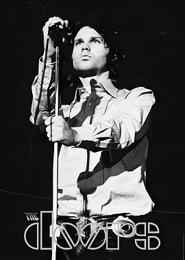 Jim Morrison performing with The Doors