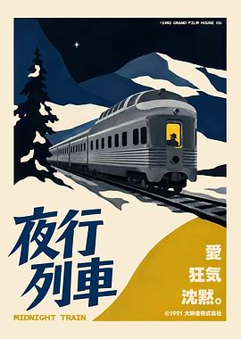 Japanese Movie Poster - Midnight Train