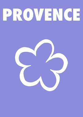 Provence Flower and Text