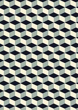 Geometric Cube Pattern