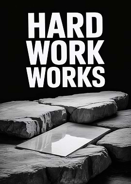 Hard Work Works Motivational Poster
