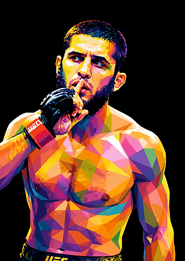 Pop Art Portrait of a Fighter