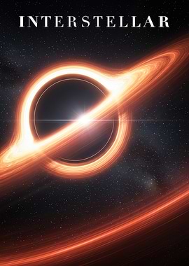 Interstellar Black Hole Poster