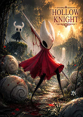 Hollow Knight Hornet and Knight