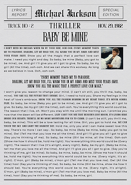 Michael Jackson Baby Be Mine