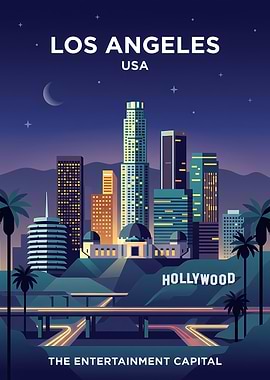 Los Angeles Skyline at Night