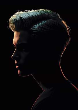 Dramatic Portrait of a Young Man