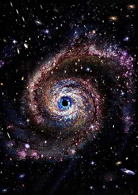 Galaxy with a Blue Eye