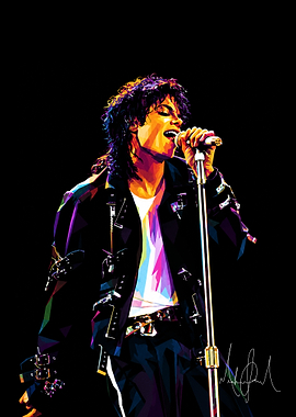 Michael Jackson Singing on Stage