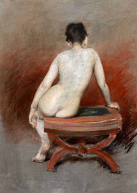 Back of a Nude (1888) by William Merritt Chase